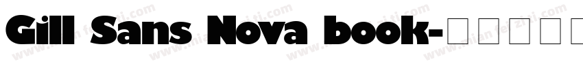 Gill Sans Nova book字体转换